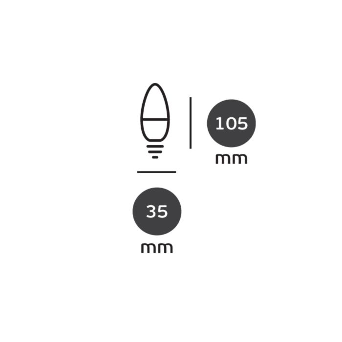 LED Retrofit E14 Kerze-Luxomo Leuchten