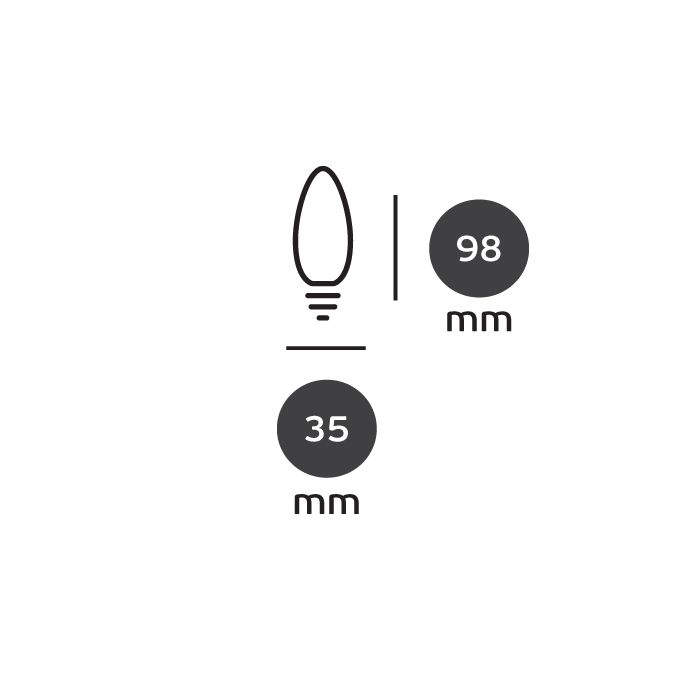 LED Retrofit E14 Kerze-Luxomo Leuchten