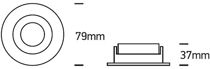 EDL GU10 Einbaustrahler-Luxomo Leuchten