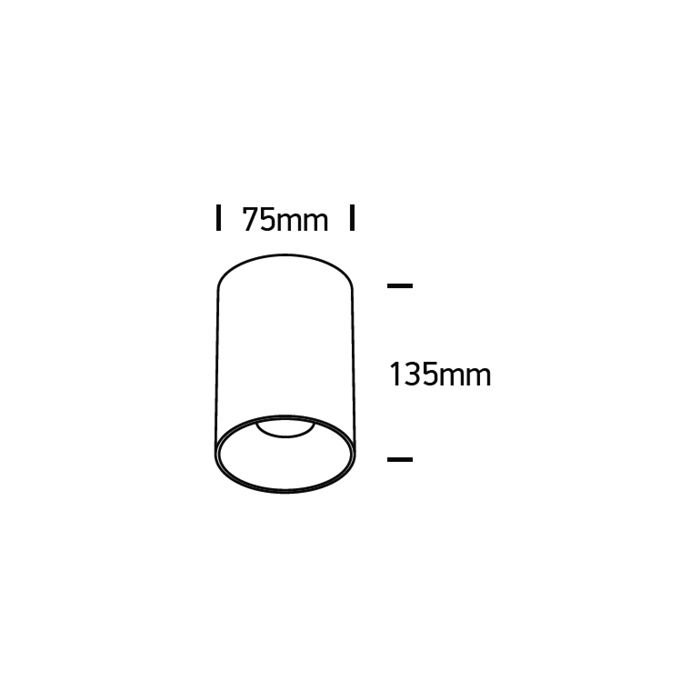 MERLOT Deckenleuchte 13,5 cm-Luxomo Leuchten