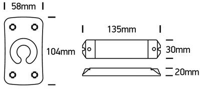 20032 LED Controller 36W 12V / 72W 24V 2 Kanal dimmbar-Luxomo Leuchten