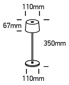 TRIIS LED Tischleuchte dimmbar-Luxomo Leuchten
