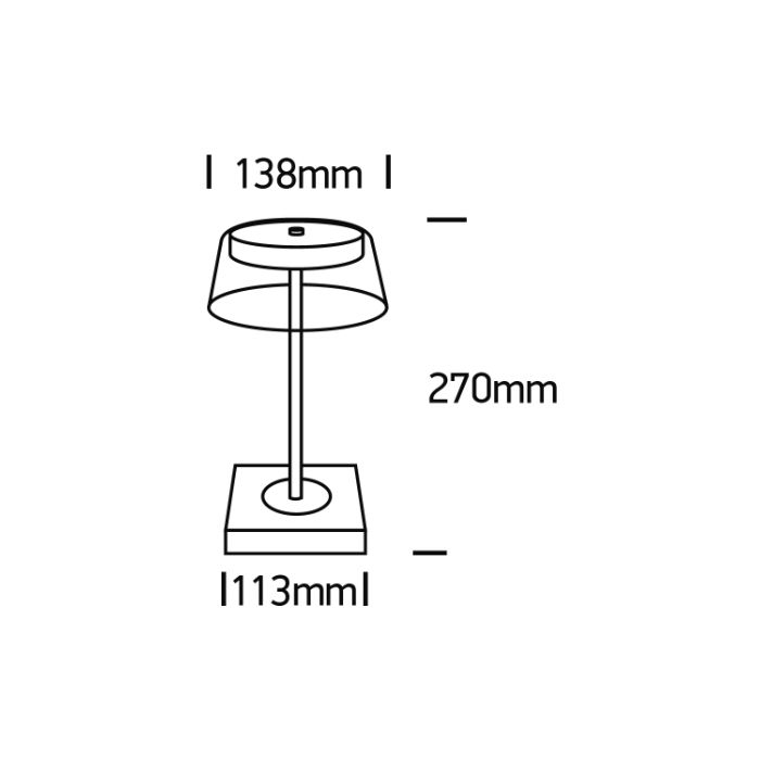 LEAH LED Tischleuchte dimmbar-Luxomo Leuchten