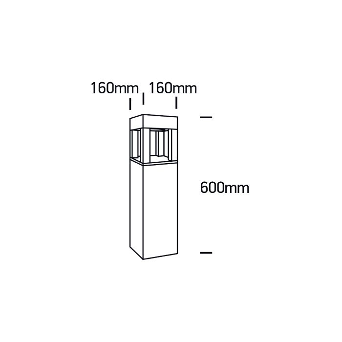 DERR LED Pollerleuchte-Luxomo Leuchten