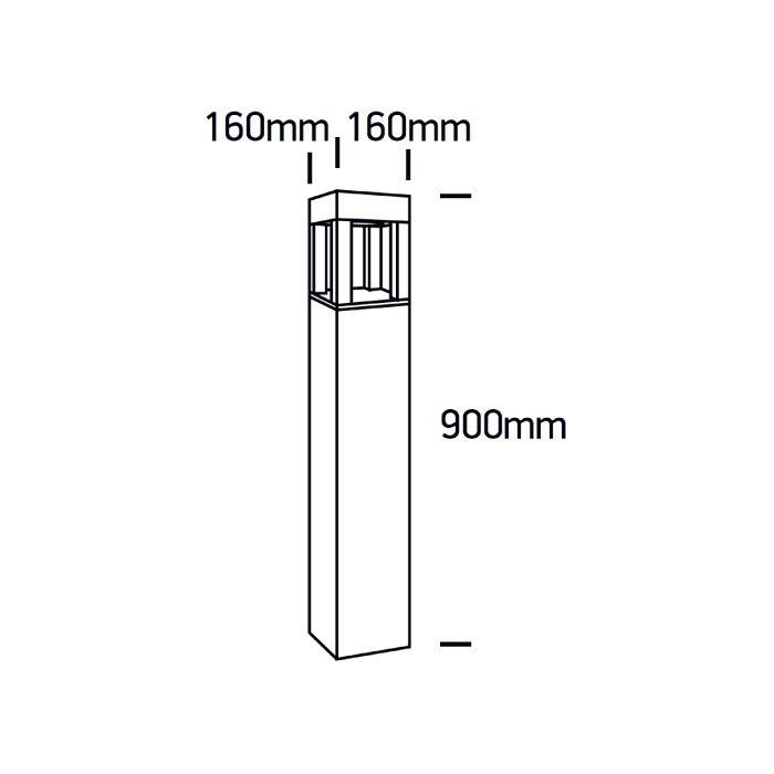 DERR LED Pollerleuchte-Luxomo Leuchten
