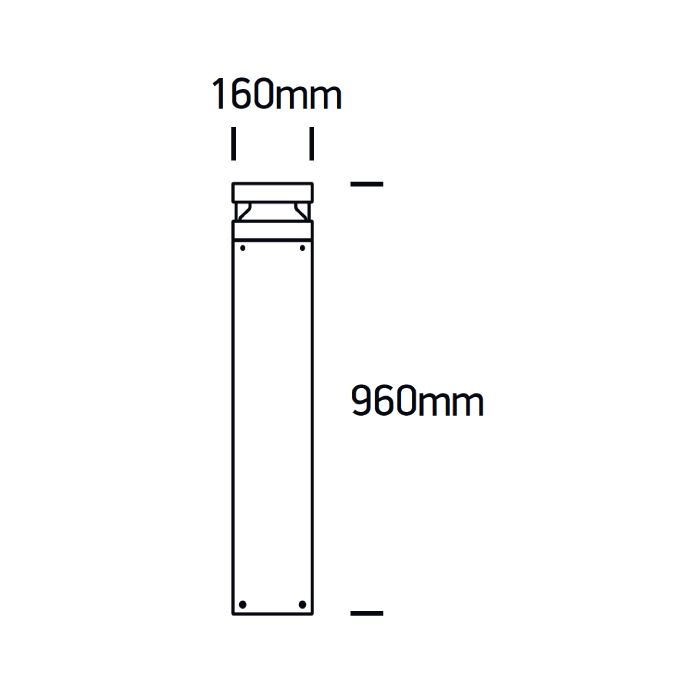KRIKO LED Pollerleuchte-Luxomo Leuchten