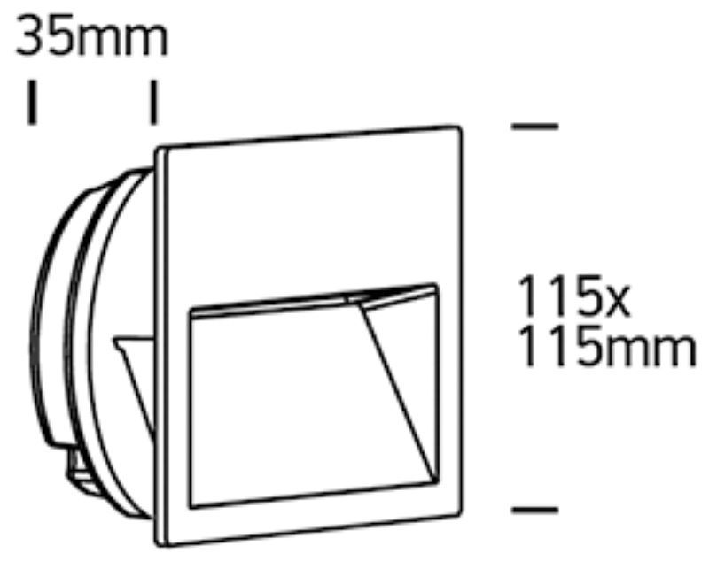 INCASSO Q LED Wandeinbauleuchte-Luxomo Leuchten