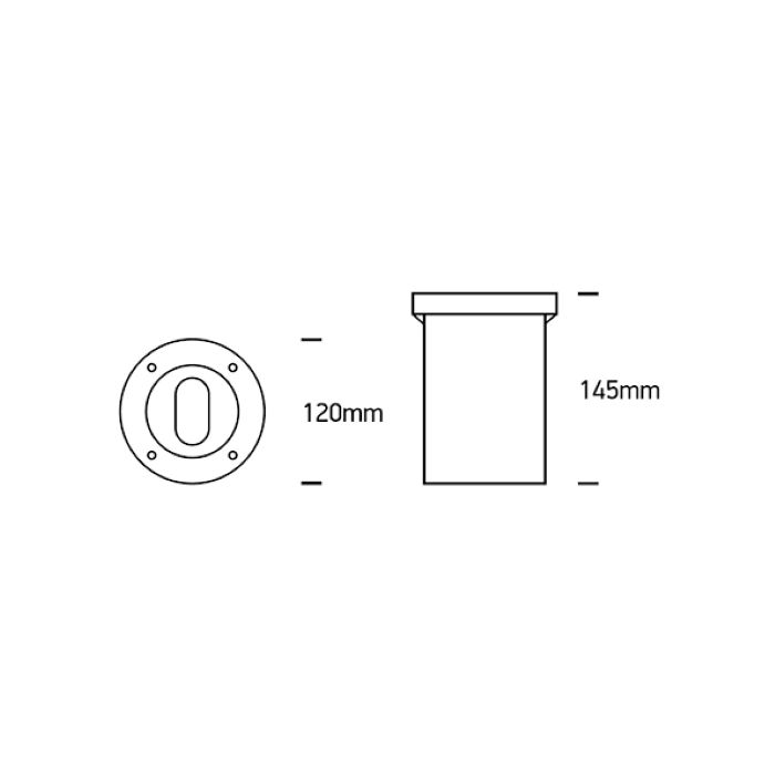LORO R Bodeneinbaustrahler rund-Luxomo Leuchten