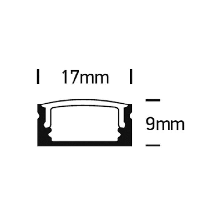 7902 LED Aufbauprofil 2m-Luxomo Leuchten