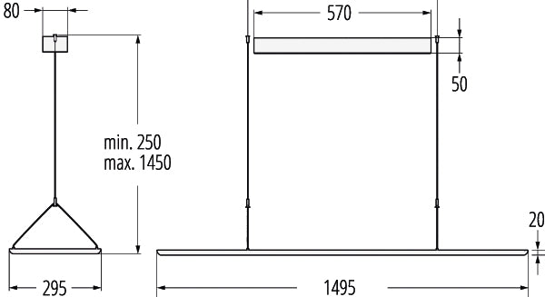 LANDO L D/I LED DALI Hängeleuchte-Luxomo Leuchten
