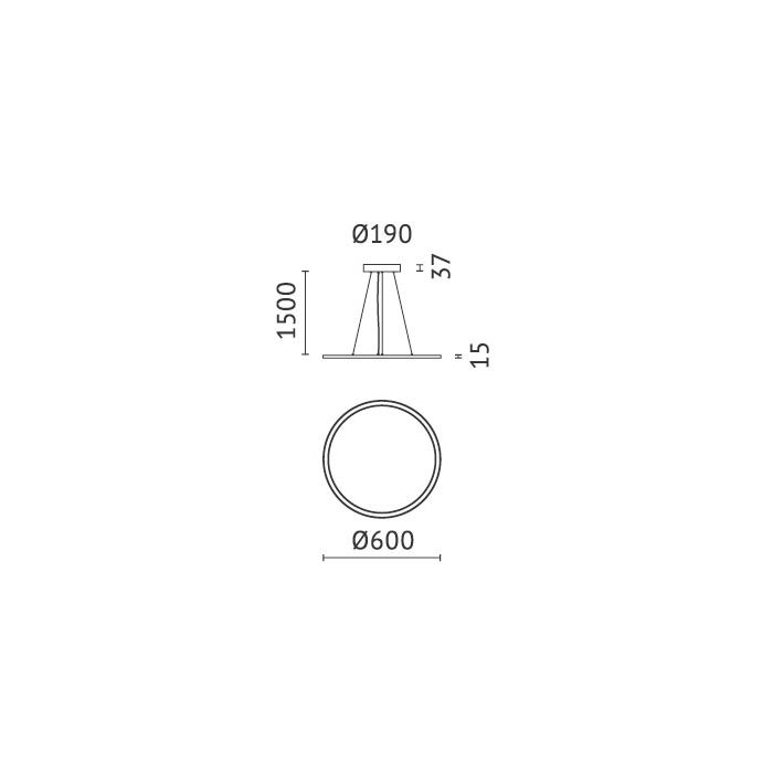 NOLA D/I LED Hängeleuchte-Luxomo Leuchten