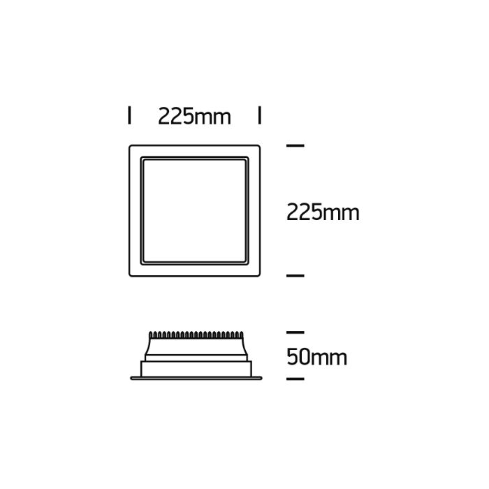 MAKON XL LED Einbaudownlight-Luxomo Leuchten