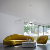 Skulpturale Hängeleuchte LEHDET – Großformatiger Blatt-Design-Lüster aus Stahl