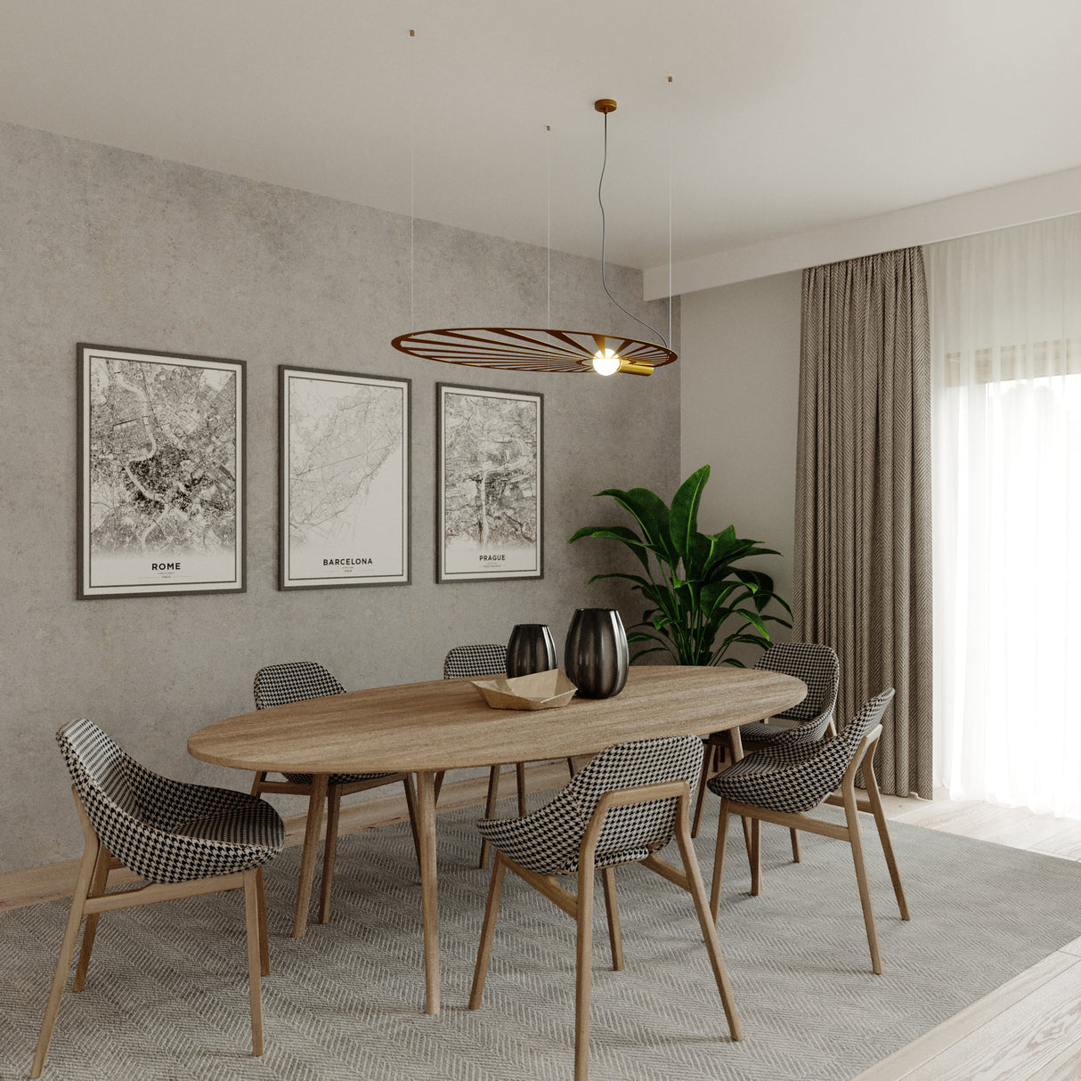 Skulpturale Hängeleuchte LEHDET – Großformatiger Blatt-Design-Lüster aus Stahl