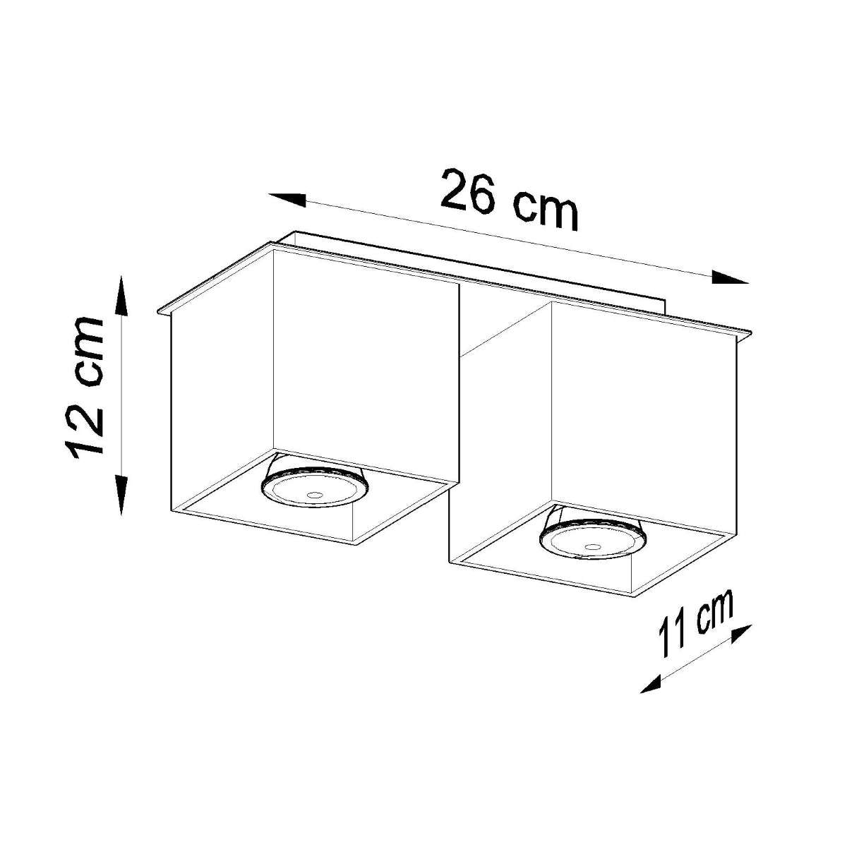 QUAD 2 Deckenleuchte