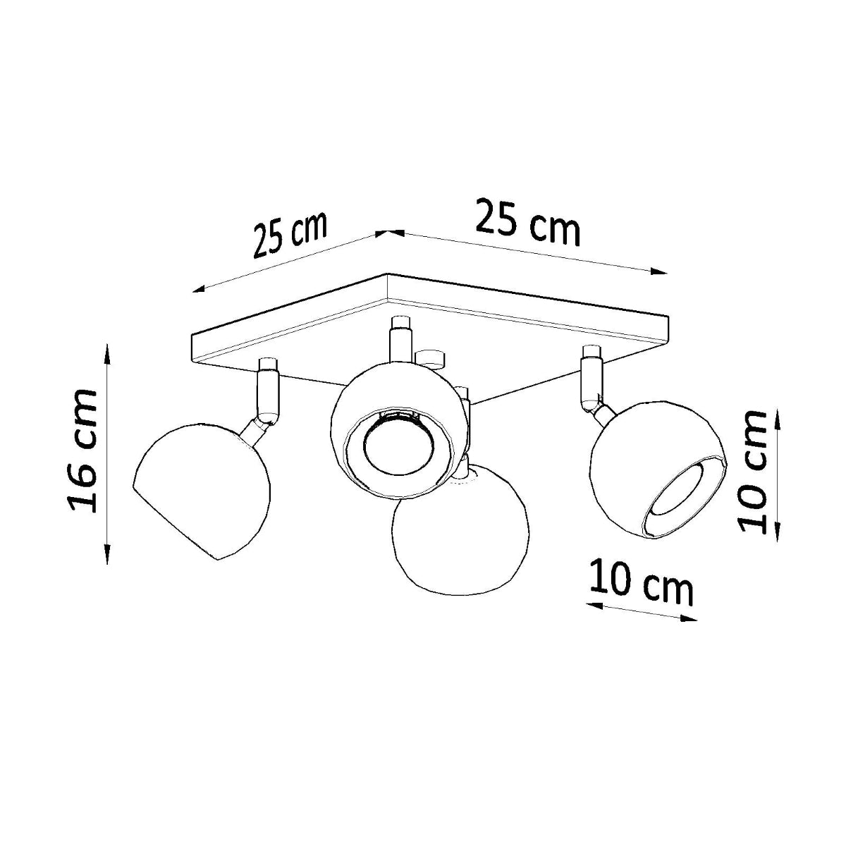 OCULARE 4 Deckenleuchte