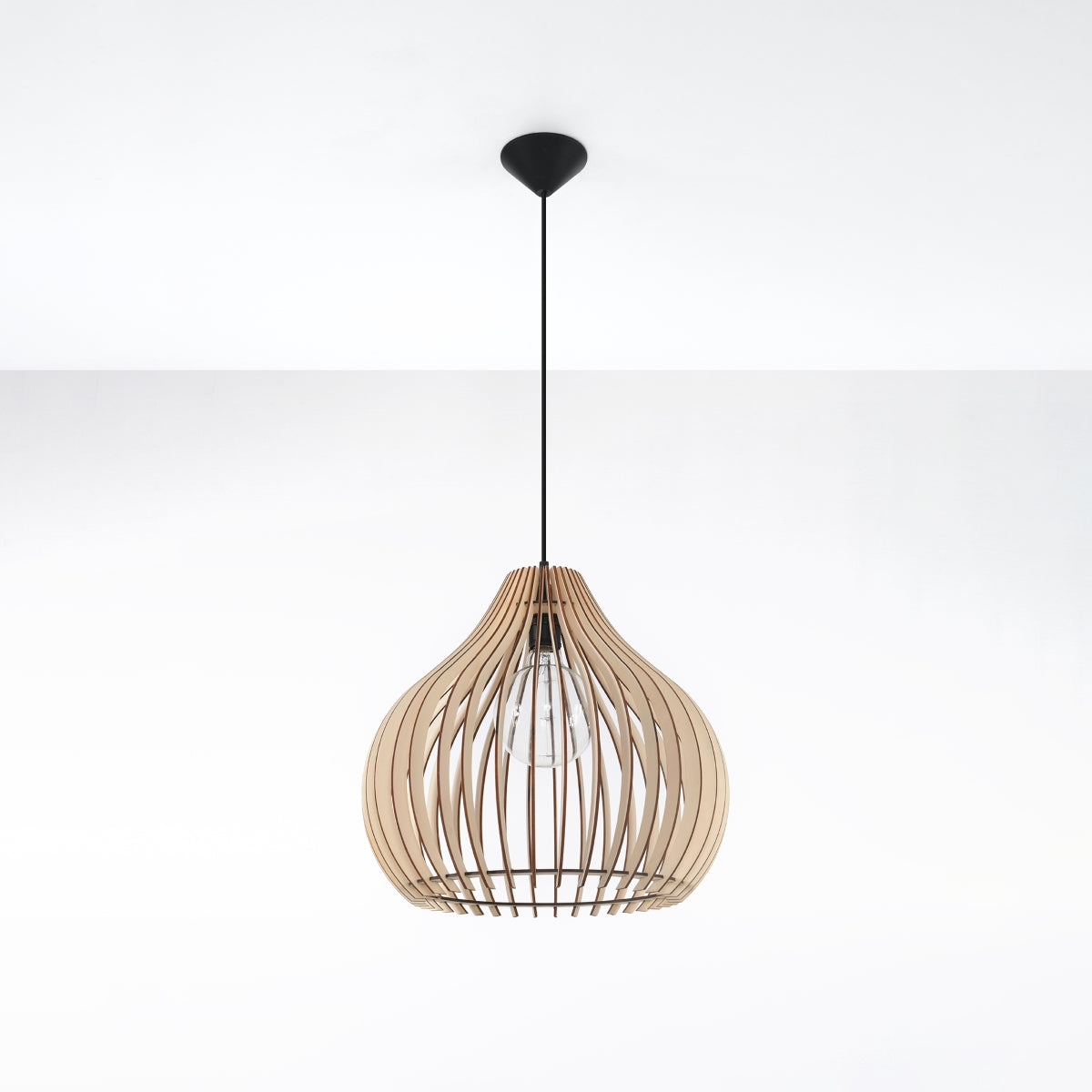 APRILLA Holz Hängeleuchte