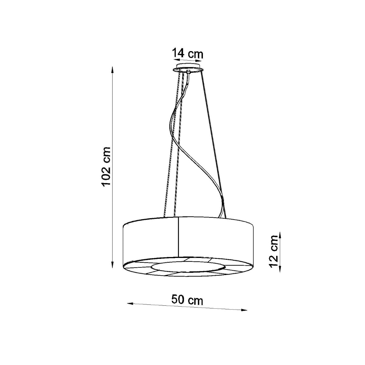 SATURNO SLIM 50 Kronleuchter