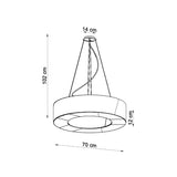 SATURNO SLIM 70 Kronleuchter
