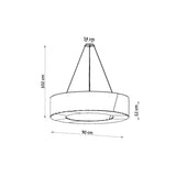 SATURNO SLIM 90 Kronleuchter