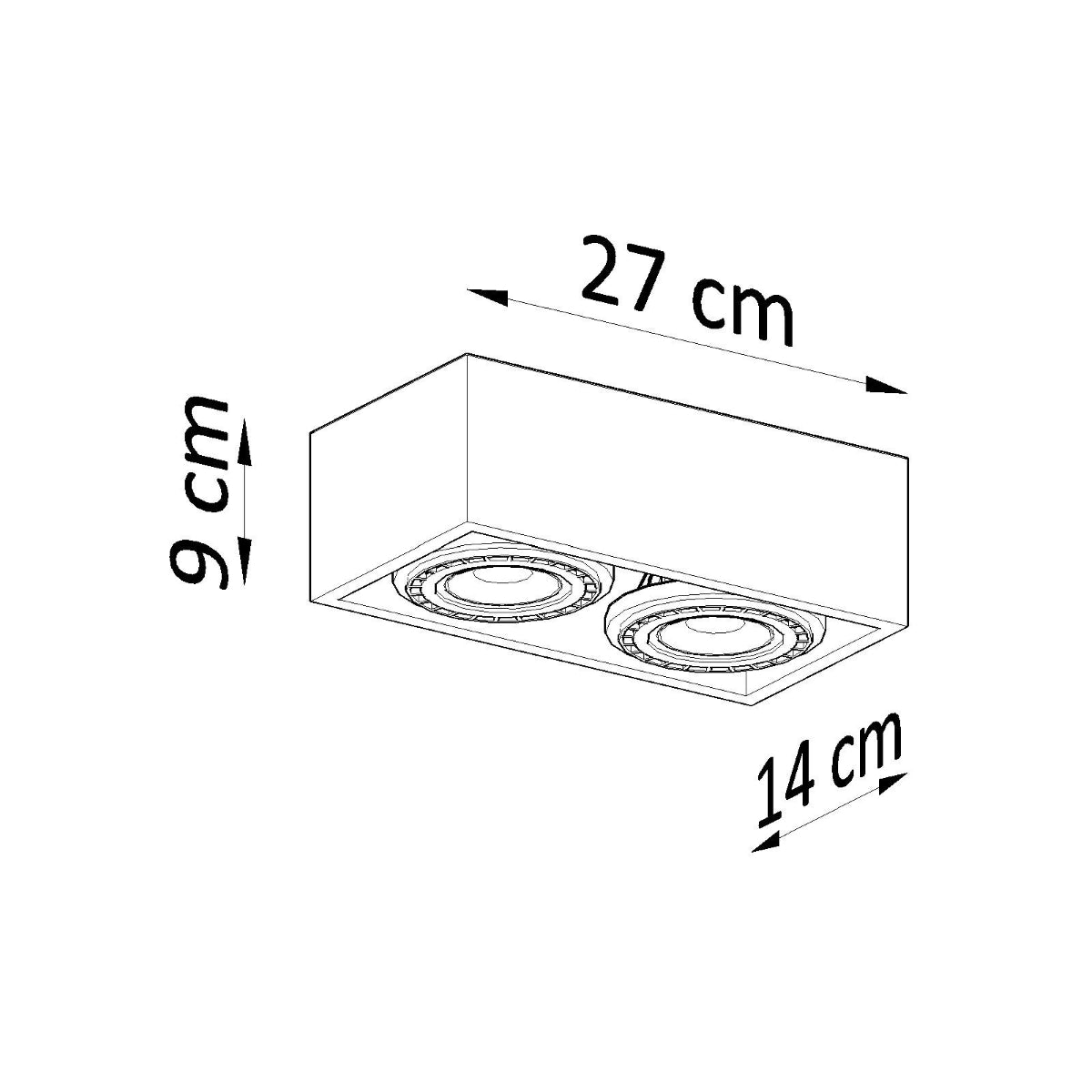 QUATRO 2 Deckenleuchte