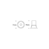 PATI CCT LED Einbaustrahler — Aluminium blendfrei