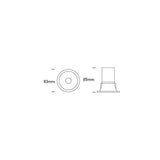 PATI CCT LED Einbaustrahler — Aluminium blendfrei