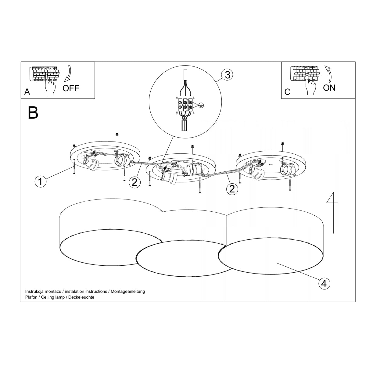 CIRCLE 3A Deckenleuchte
