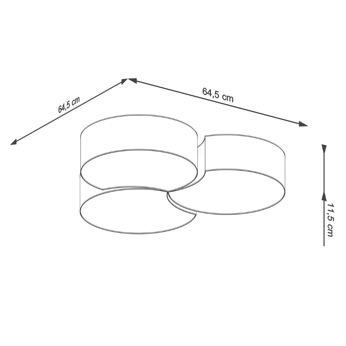 CIRCLE 3B Deckenleuchte