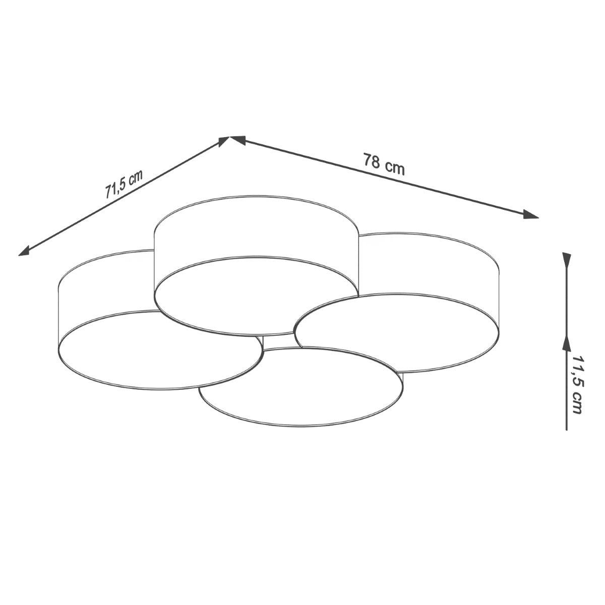 CIRCLE 4 Deckenleuchte