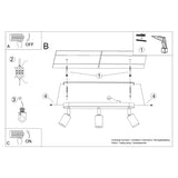 FORNES 3 Deckenleuchte