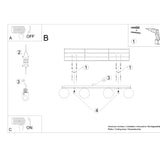 YOLI 4 Deckenleuchte