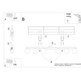YOLI 6 Deckenleuchte