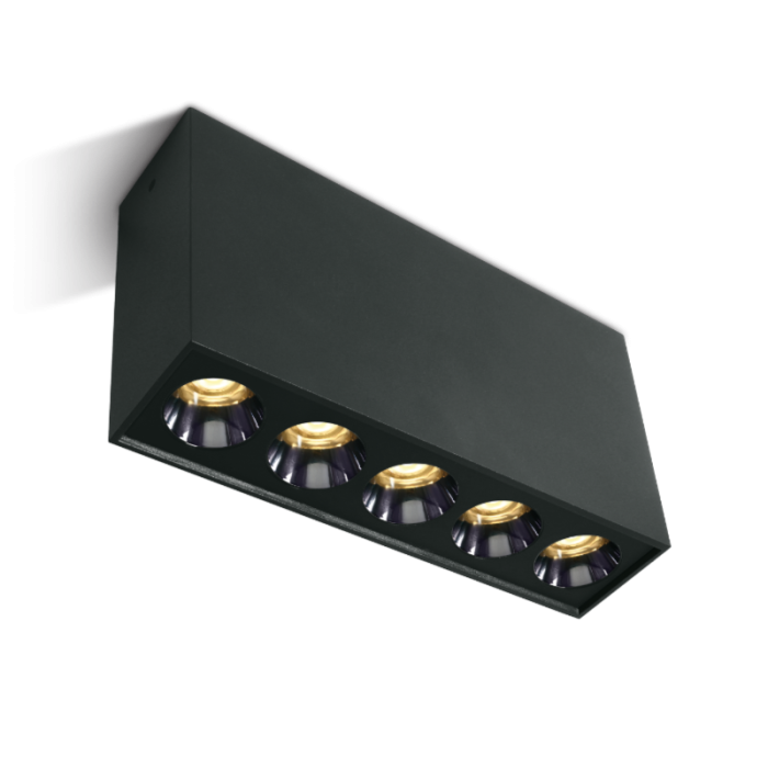 NISTA LED Decken-Aufbaustrahler rechteckig — Darklight