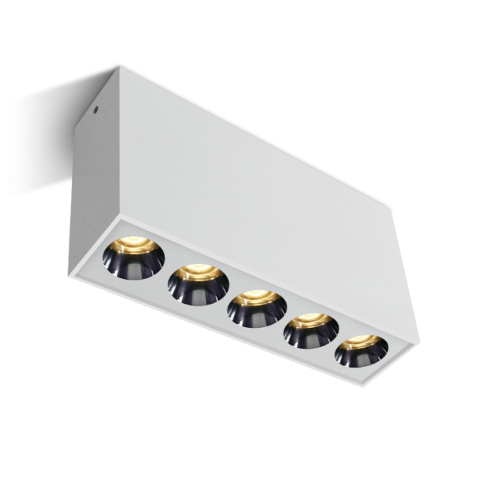 NISTA LED Decken-Aufbaustrahler rechteckig — Darklight