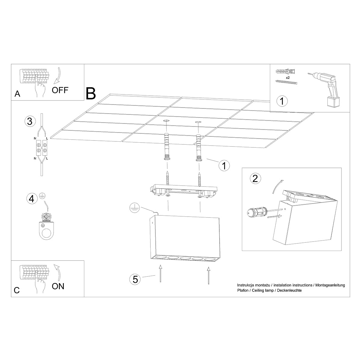 SOLE LED Deckenleuchte