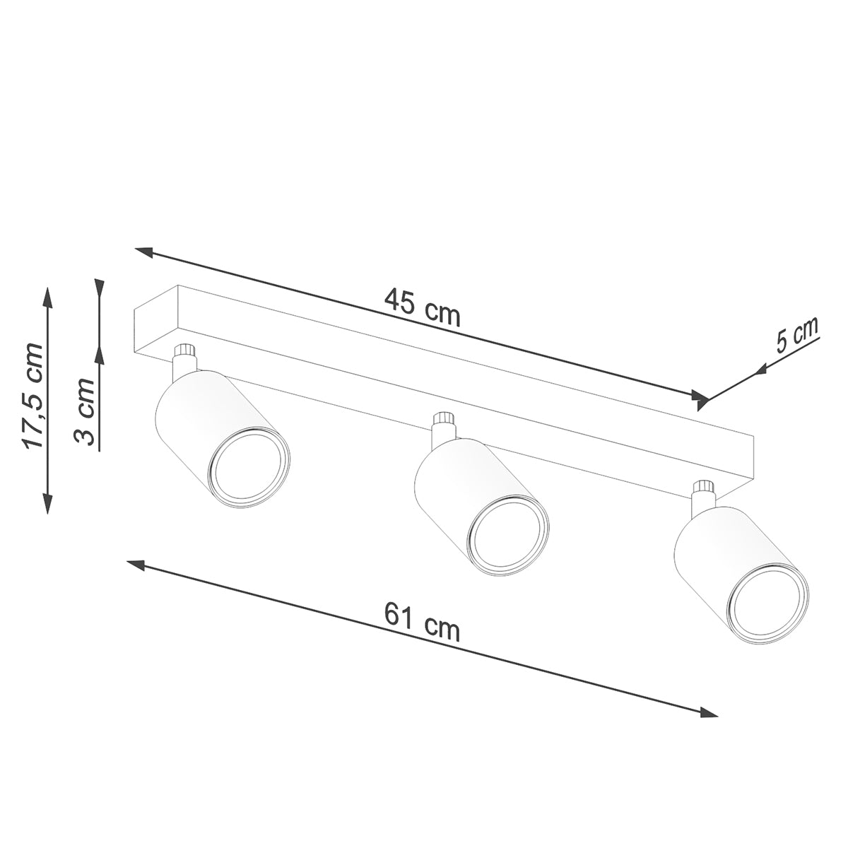VERDO 3L Deckenleuchte