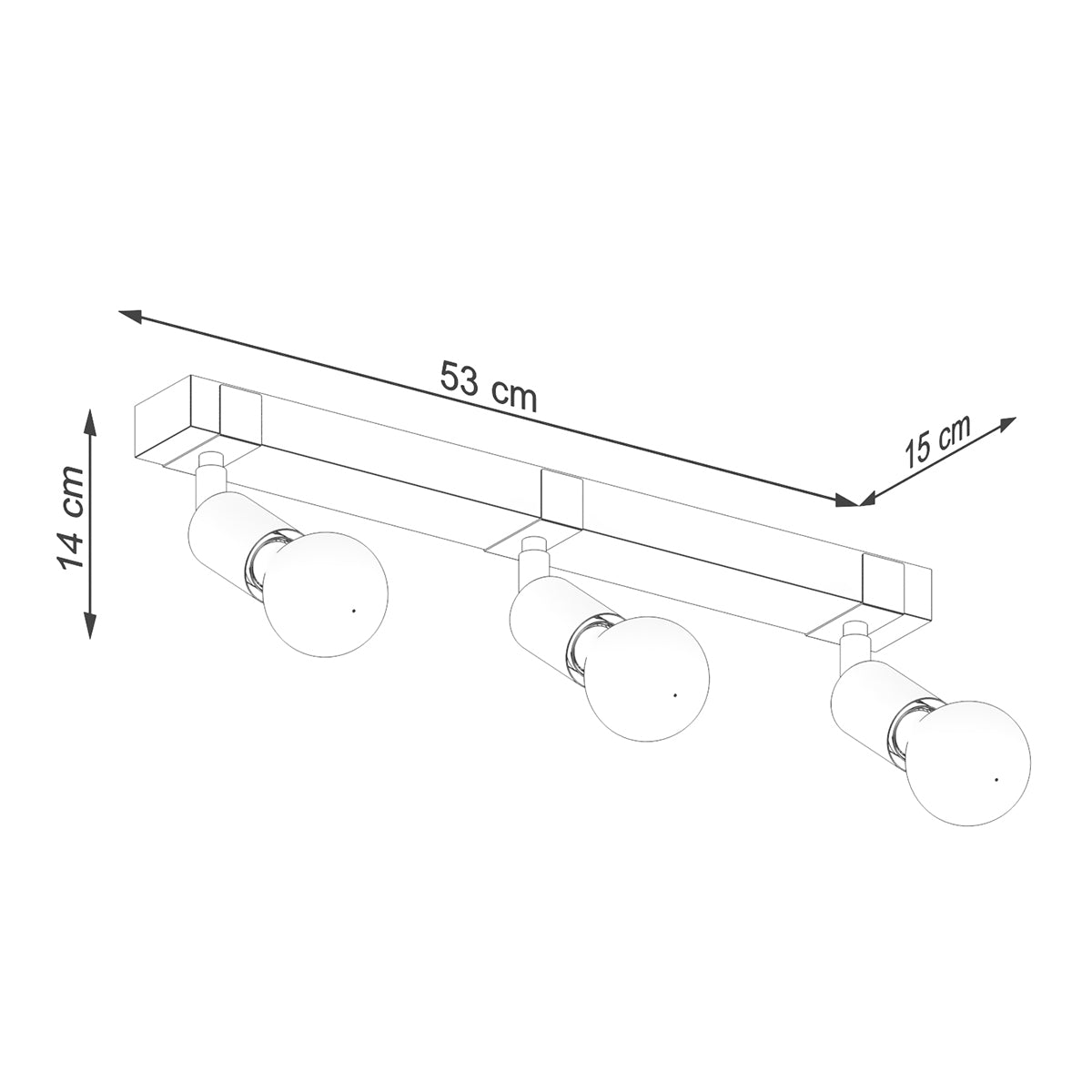 ZUCA 3 Deckenleuchte