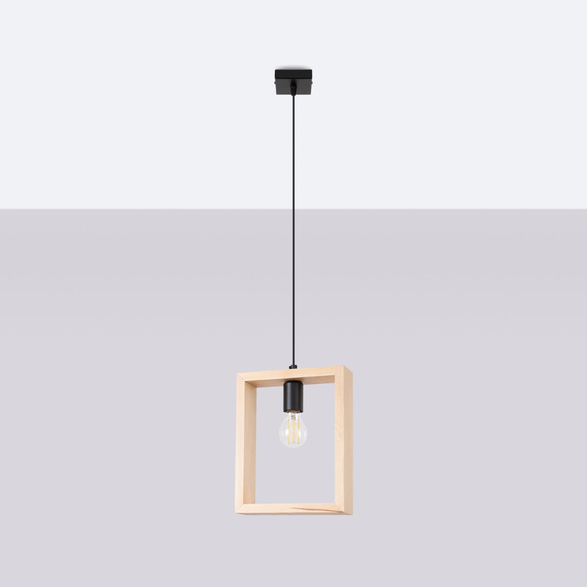 ARIES Naturholz Pendelleuchte