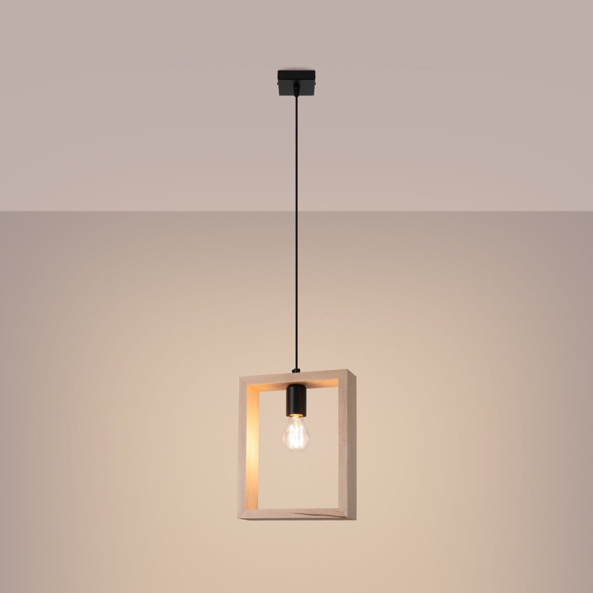 ARIES Naturholz Pendelleuchte