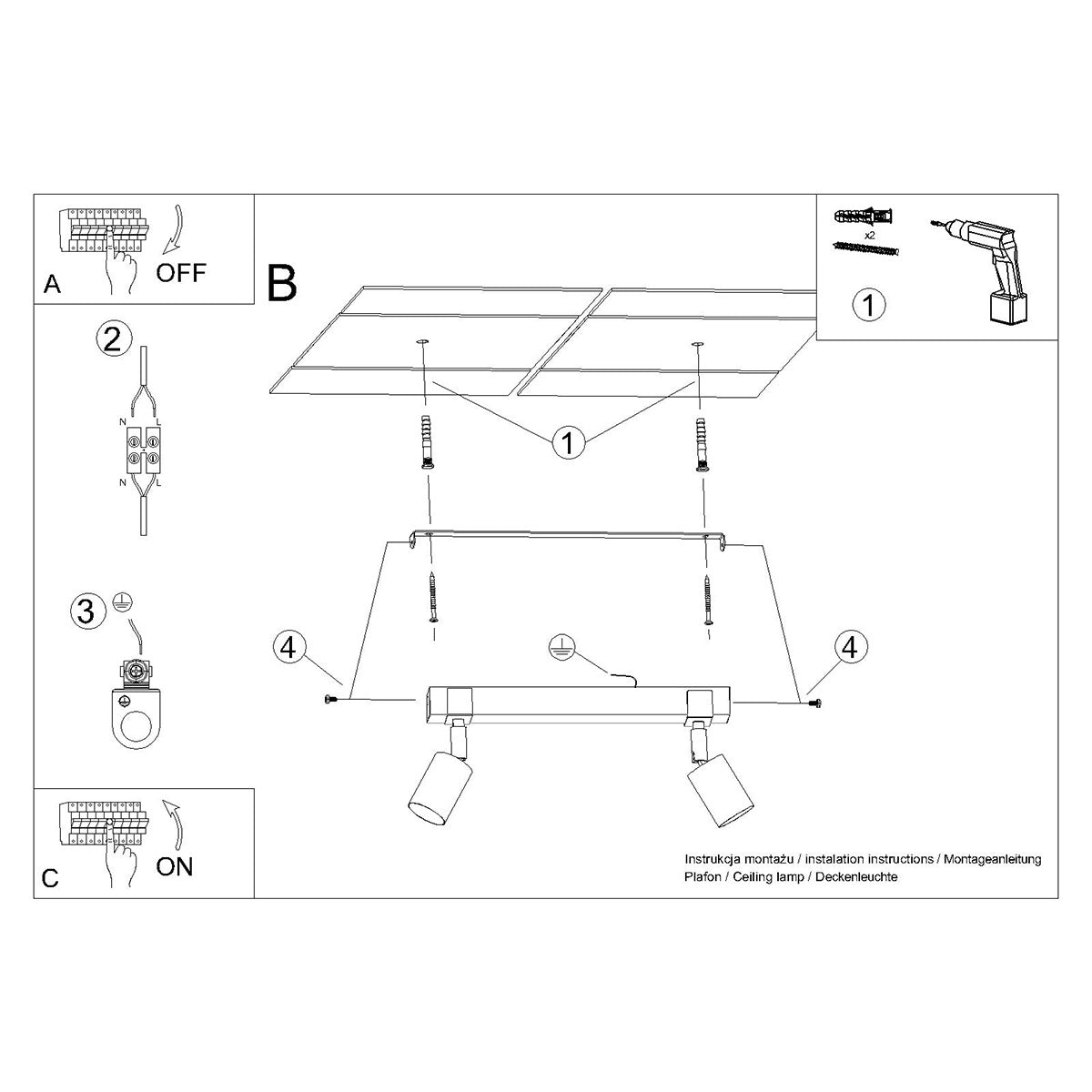 FAGER 2 Plafond