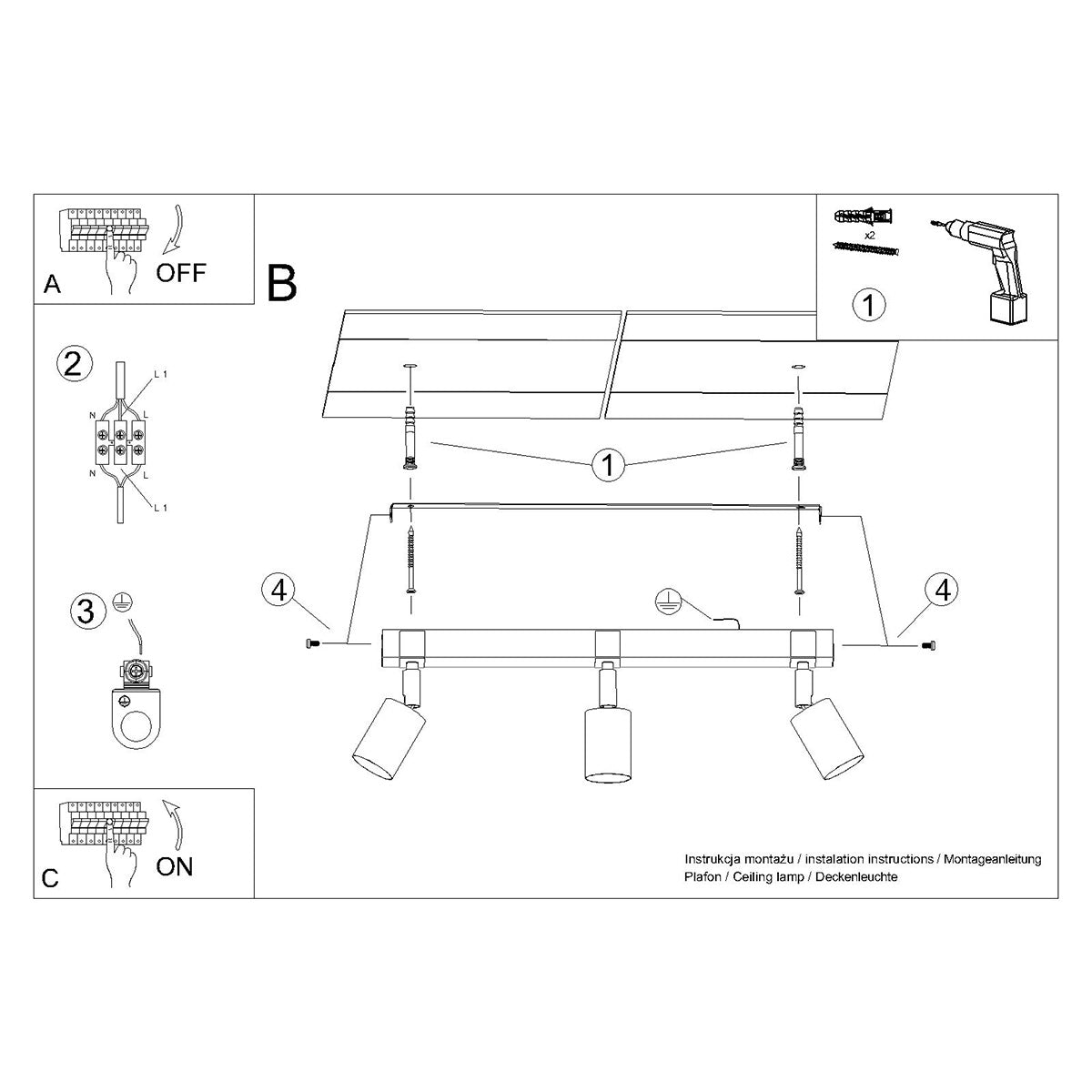 FAGER 3 Plafond