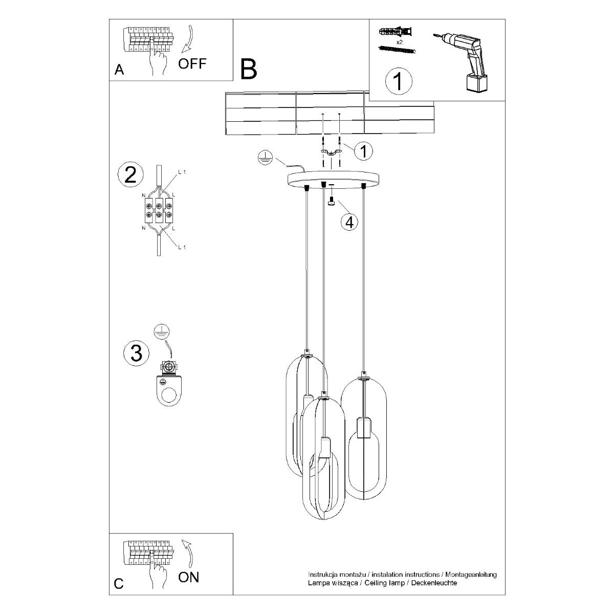 NICUS 3P Pendelleuchte