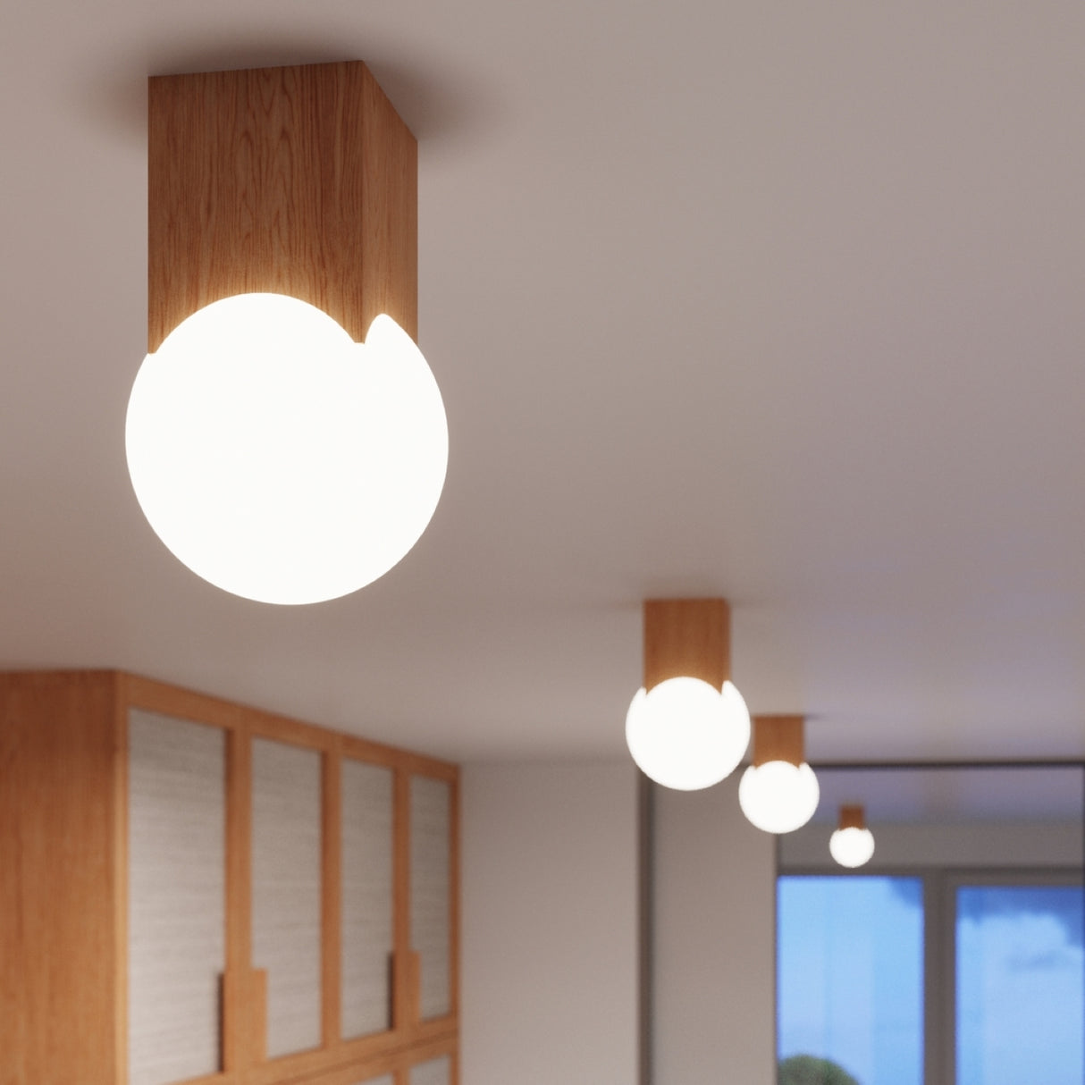 SOLIS Naturholz Plafond