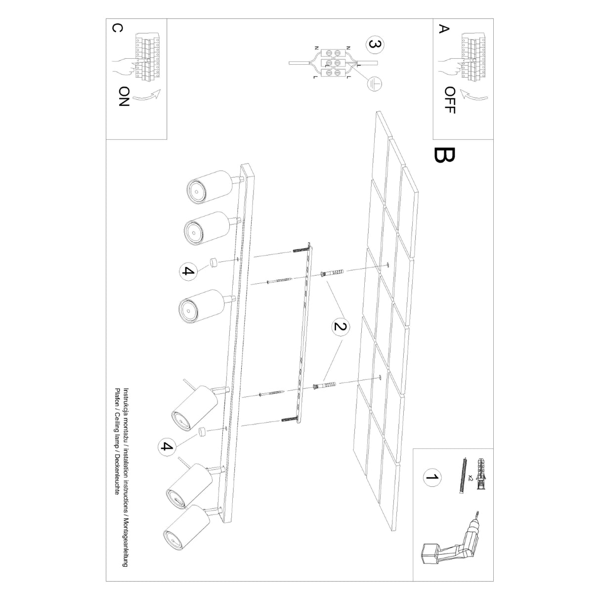 RING 4P Plafond