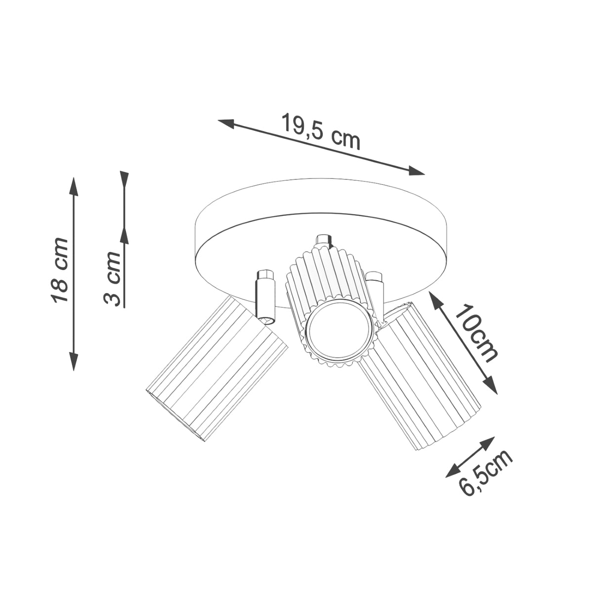 KARBON 3P Plafond