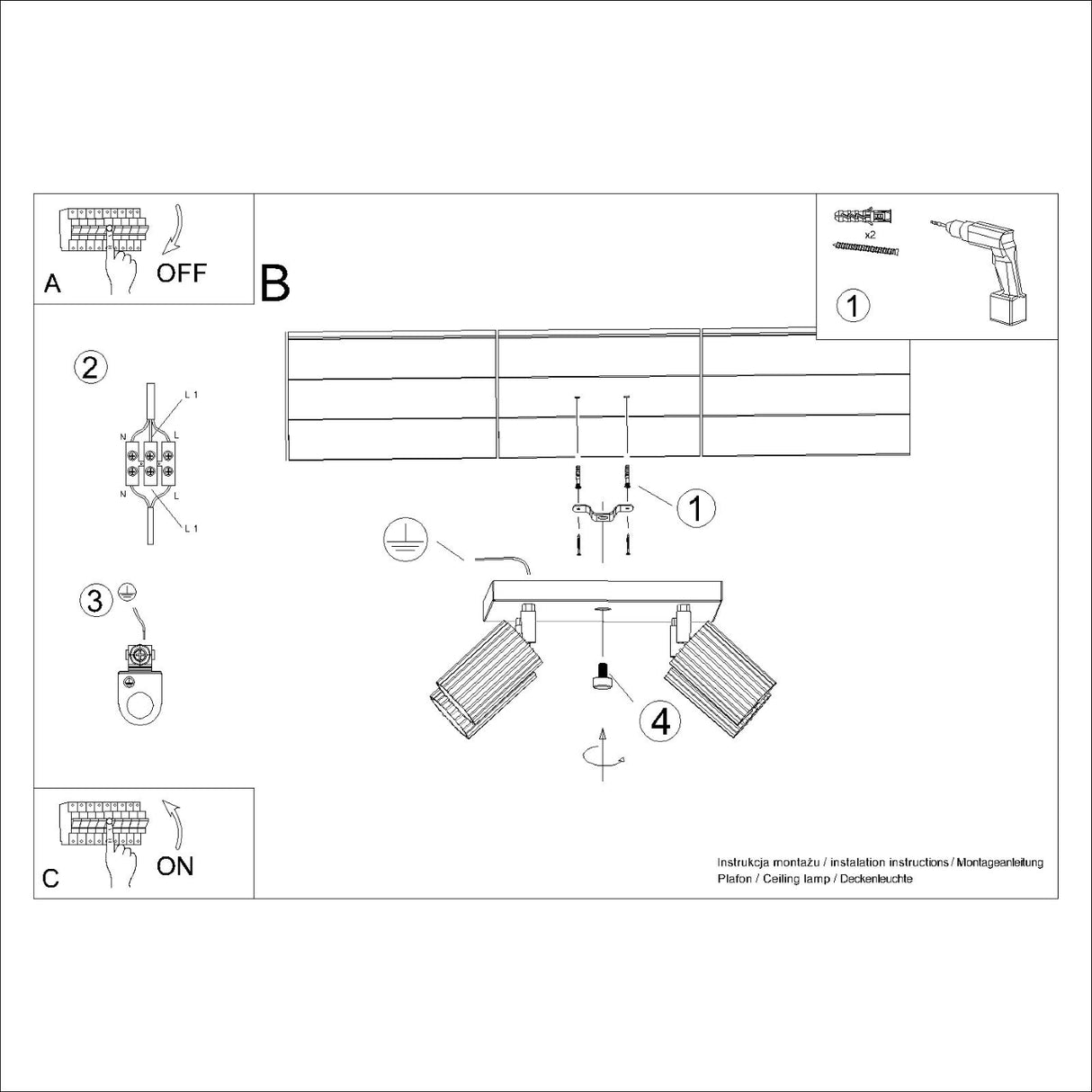 KARBON 4 Plafond