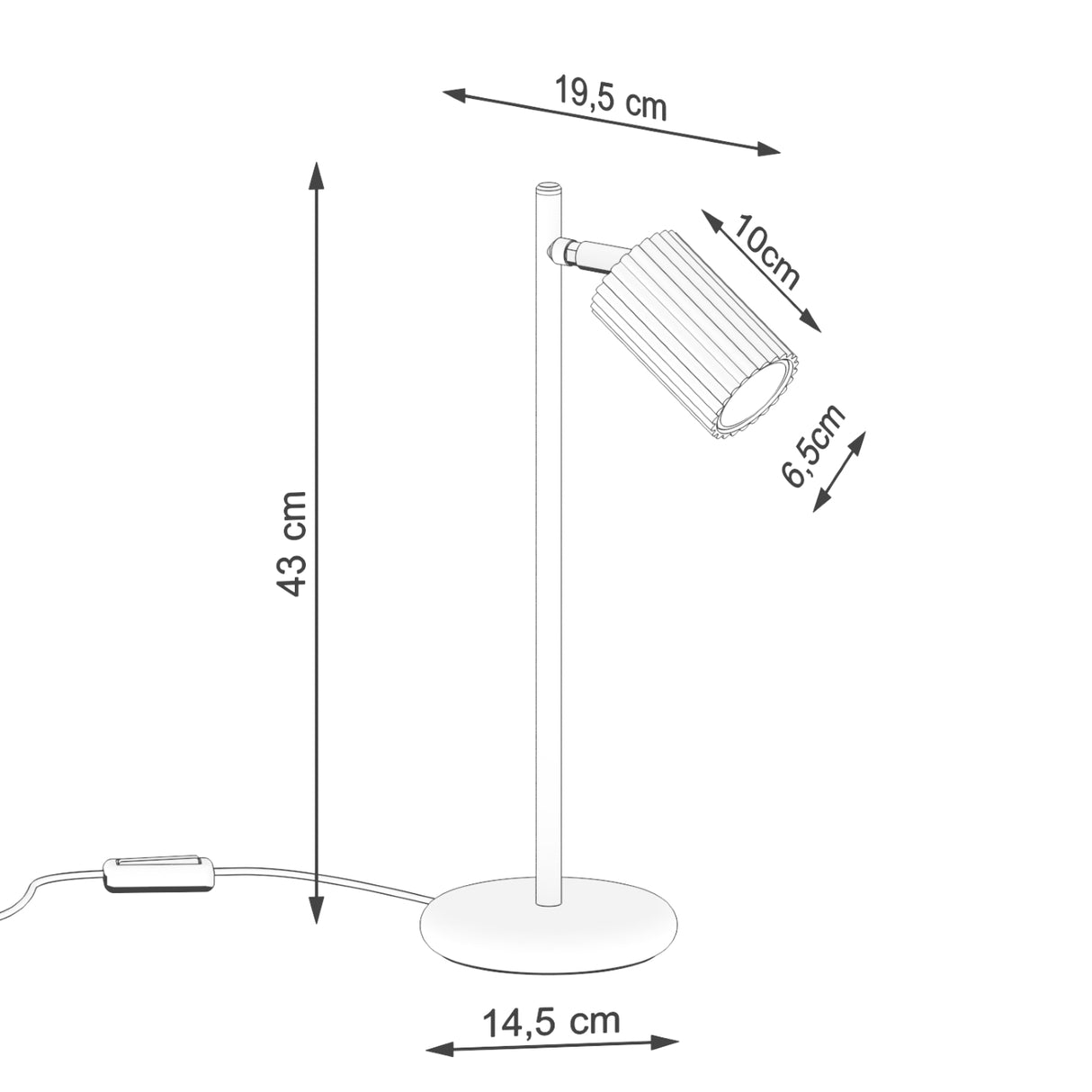 KARBON Tischlampe