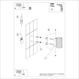 KARBON 10 Wandleuchte