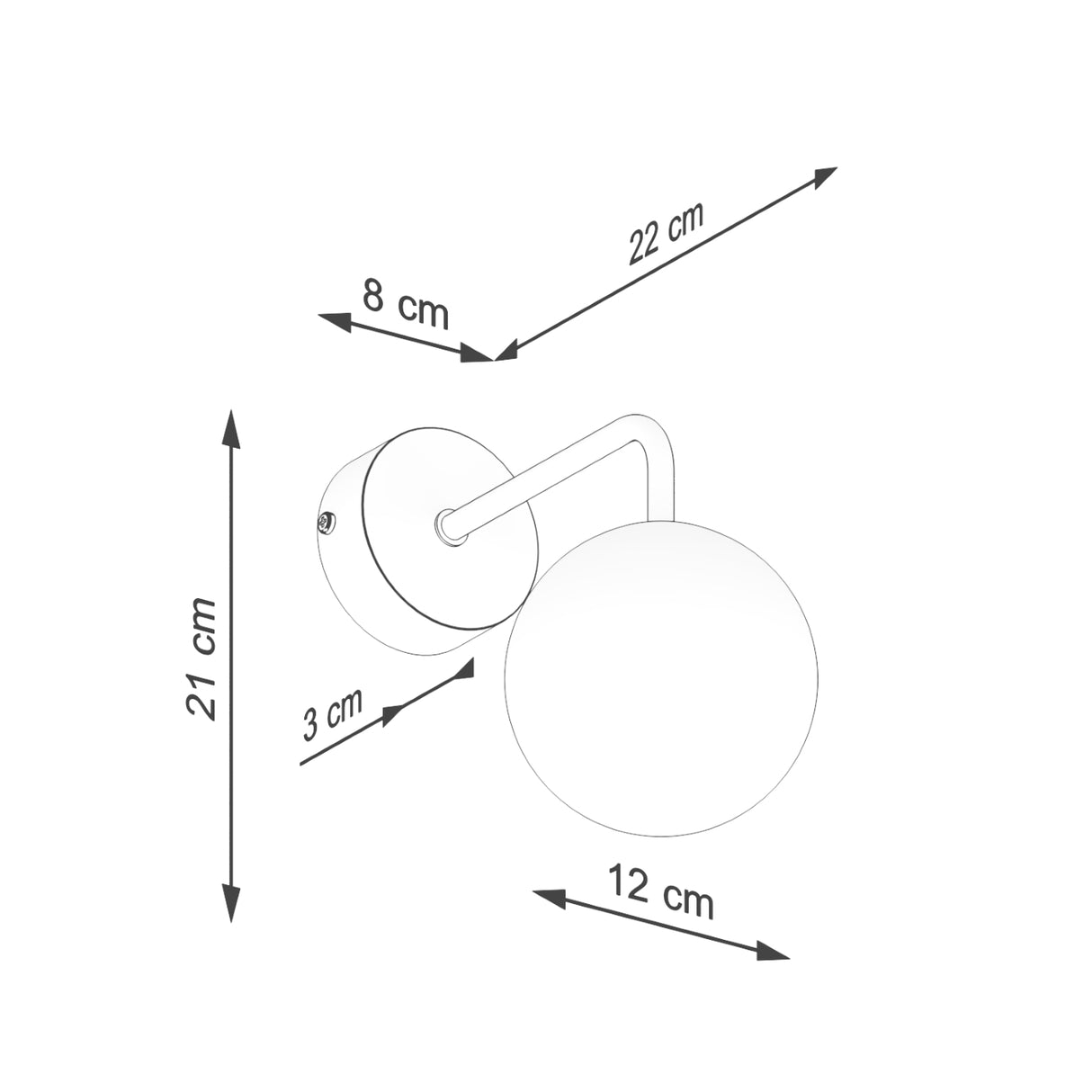 ASTRAL 1 Wandlampe